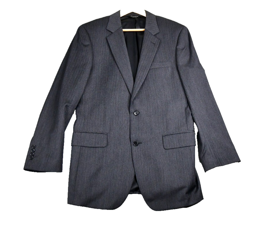 JoS. A. Bank Blazer Men's 40R Charcoal Striped Sport Coat Jacket